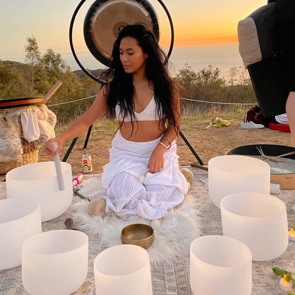 Crystal singing bowls chakra singing bowls Tibetan Sound Bowls used - Picture 10 of 10